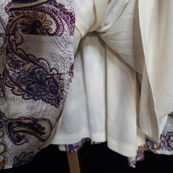 NWT BAND OF THE FREE Purple Paisley Long Sleeve Mini Dress M - Picture 8 of 15